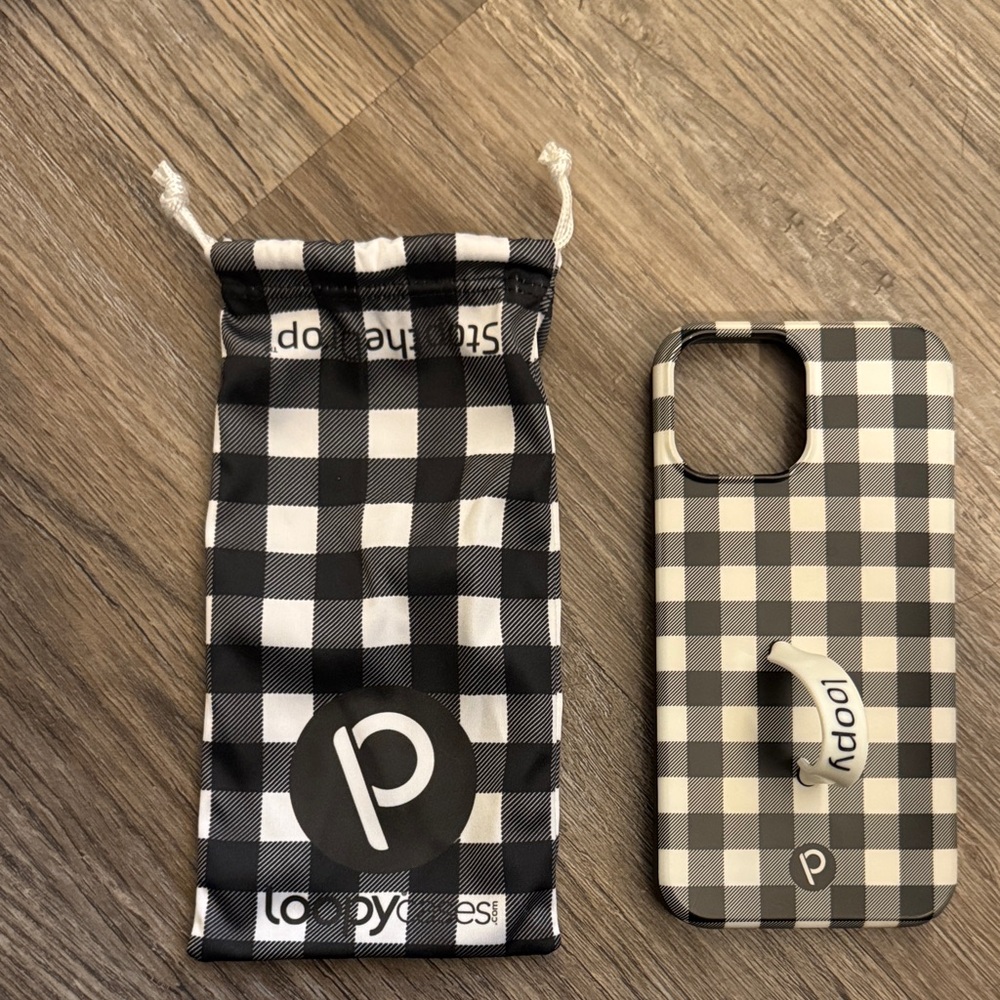 iPhone 12 Pro Max plaid loopy case